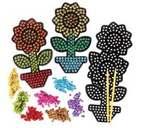 Baker Ross FE198 Kits d'art de paillettes de tournesol - Paquet de 4, créez votre propre ensemble d'art pour enfants, activités créatives pour enfants, décorez votre propre projet d'art et d'artisanat