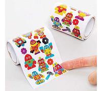 Baker Ross FE384 autocollants robots pour enfants - Paquet de 720, autocollants artisanaux pour enfants, Paquet économique