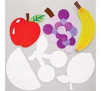 Baker Ross FE469 Carte en forme de fruit - Paquet de 30, fournitures d'art colorées pour les activités de création artisanale des enfants