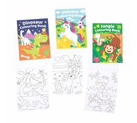 Baker Ross FE577 Mini livres à colorier - Paquet de 12, idéal pour le dessin d'enfants, les activités artistiques à l'école ou à la maison, les loisirs individuels ou l'artisanat de fête