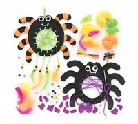 Baker Ross FE697 Attrape Rêve pour Enfants motif Araignée - Lot de 4, Ateliers Manuels pour Enfants