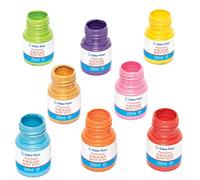 Baker Ross FE793 Metallic Porcelain Paint Pots - Lot de 8, Sets de Peinture pour Enfants, Peinture pour Enfants, Loisirs Creatifs Enfant