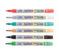 Baker Ross FE797 Peinture Enfant avec Paillette pour Porcelaine - Lot de 6, Peinture Enfant, Scrapbooking Enfant, Loisirs Creatifs Enfant