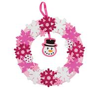 Baker Ross FE870 Couronnes en Mousse Enfants motif Flocons de Neige - Lot de 3, Couronne en Mousse a Decorer, Couronne Decorative, Activites Manuelles pour Enfants