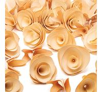 Baker Ross Fleurs en bois à personnaliser (Paquet de 40) - Loisirs créatifs pour enfants