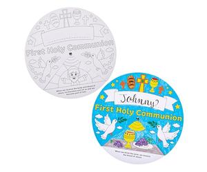 Baker Ross FN007 First Holy Communion Colour In Wheel Kits - Pack of 5, Christian Craft Kits for Kids (Kit d'artisanat chrétien pour les enfants)