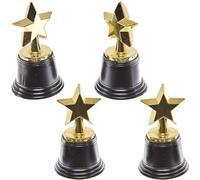 Baker Ross FN149 Trophées étoiles - Lot de 4, Trophée de cérémonie sportive, Récompenses de cérémonie, Trophées pour enfants