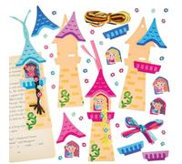 Baker Ross FN186 Rapunzel Signet Kits - Pack of 6, World Book Day Kits, Bookmark Making for Kids