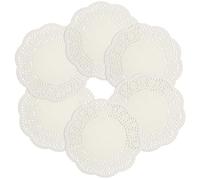 Baker Ross FN215 Napperons en papier - Paquet de 100, dames en dentelle pour la décoration et l'artisanat