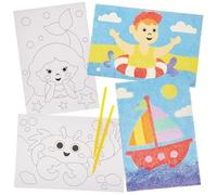 Baker Ross FN417 Images de sable d'été - Lot de 10, arts plastiques et artisanat pour enfants