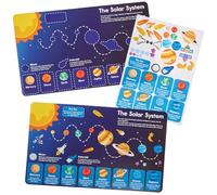 Baker Ross FN430 Feuilles d'autocollants sur le système solaire - Lot de 4, STEM, sciences, mathématiques et aides à l'apprentissage pour les enfants et les écoles