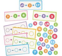 Baker Ross FN443 Lot de cartes et de jetons pour l'addition et la soustraction - Par lot, STEM, sciences, mathématiques et aides à l'apprentissage pour les enfants et les écoles