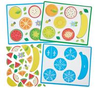 Baker Ross FN450 Ensembles de fractions de fruits - Lot de 2, STEM, science, mathématiques et aides à l'apprentissage pour les enfants et les écoles