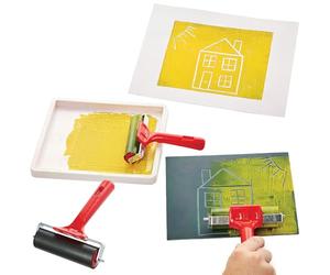 Baker Ross FN479 Rouleau pour linoléum - Lot de 1, outils de démarrage pour l'art et l'artisanat du linoléum pour débutants et enfants