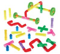 Baker Ross FN482 Tubes de construction - Lot de 48, blocs de construction éducatifs et outils d'apprentissage pour enfants