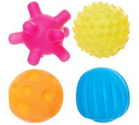 Baker Ross FN484 Balles sensorielles multi-texturées - Lot de 6, jouets anti-stress pour enfants, cadeaux pour pochettes surprises
