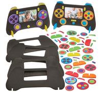 Baker Ross FN490 Kits de cadres photo assortis en forme de manettes de jeux - Lot de 6, kits d'artisanat pour enfants