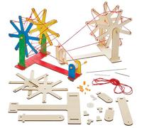 Baker Ross FN528 Kit de système de poulie en bois - 1 kit, STEM, science, mathématiques et aides à l'apprentissage pour les enfants et les écoles