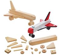 Baker Ross FN540 Kits de navettes spatiales en bois - Lot de 2, STEM, sciences, mathématiques et aides à l'apprentissage pour les enfants et les écoles