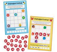 Baker Ross FN541 Jeux de puzzle de codage sans connexion - Lot de 5, STEM, sciences, mathématiques et aides à l'apprentissage pour les enfants et les écoles