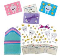 Baker Ross FN547 Kits de pochettes et de notes pour la petite souris - Lot de 4, kits d'artisanat pour enfants