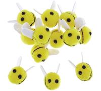 Baker Ross FN549 Mini abeilles en peluche - Lot de 12, embellissements pour loisirs créatifs, petites décorations en forme d'abeilles