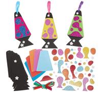 Baker Ross FN572 Kits de décoration assortis Lava Lamp - Lot de 8, kits de décoration en mousse pour les loisirs créatifs des enfants