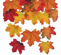 Baker Ross FN587 Feuilles en tissu - Lot de 100, formes d'automne douces et texturées, parfaites pour les décorations saisonnières et les projets créatifs