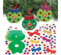 Baker Ross FN614 Décorations pour chocolats couronne de Noël - Lot de 8, kits de bricolage de Noël, idéal pour les cadeaux de Noël et les friandises d'anniversaire