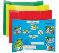 Baker Ross FN683 Petits tableaux de présentation colorés - Lot de 4, tableaux d'affichage pour bricolage, présentations, projets de table