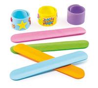 Baker Ross Foam Snap-On Bracelets - Novelty Toys For Kids Perfect Party Loot Or Prize Bag Filler Assorted Colors (Pack Of 8)