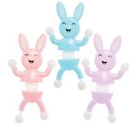 Baker Ross FX470 Lapins rampants pour mur - Lot de 6, Jouets de Pâques pour remplir les sacs des enfants