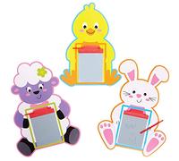 Baker Ross FX476 Jouet Ardoise Magique à l'effigie des Personnages de Pâques - Lot de 10, Jouets de Dessin de Pâques et Remplisseur de Sac de Fête