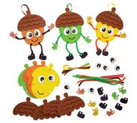 Baker Ross FX572 Kit de décoration pour glands - Lot de 8, Décoration d'automne pour enfants