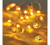 Baker Ross FX642 Guirlande lumineuse citrouille - 1 guirlande, guirlandes lumineuses pour décorations d'Halloween et kits de bricolage
