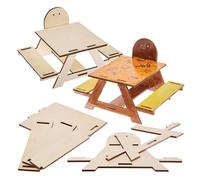 Baker Ross FX647 Kit de table de pique-nique en bois pour écureuil - 1 kit, artisanat de jardin et mangeoire pour animaux à fabriquer par les enfants