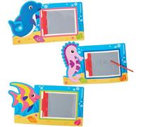 Baker Ross FX684 Ardoise magique vie marine - Lot de 10, jouets pour dessiner et remplir les sacs de fête