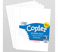 Baker Ross FX837 A3 Feuilles de cartes vierges - Paquet de 40, Essentiels des loisirs créatifs pour la salle de classe, loisirs créatifs pour les enfants, fournitures scolaires