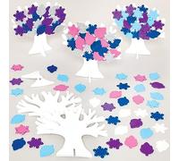 Baker Ross FX860 Kits d'arbres d'hiver - Lot de 5, kits de décoration de Noël pour enfants