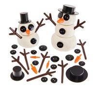 Baker Ross FX867 Kit d'accessoires pour bonhomme de neige - Pack de 120, kits de décoration de Noël pour les enfants