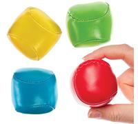 Baker Ross FX875 Mini balles molles aux couleurs de l'arc-en-ciel - paquet de 6, pour remplir les sacs de fête des enfants