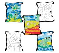 Baker Ross FX941 'Les dix plaies d'Egypte' Décorations de fenêtre à colorier - paquet de 20, kits d'éducation religieuse et d'artisanat pour les enfants