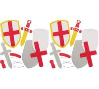 Baker Ross FX984 St George Sword and Shield Kits - Pack of 2, Knight Dress Up Crafts for Kids (Kit d'habillage de chevalier pour les enfants) (Lot de 2)