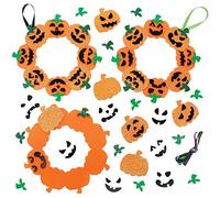Baker Ross Guirlandes Assorties à Assortir motif Citrouille - Lot de 3, Activites Manuelles pour Enfants (FX251)