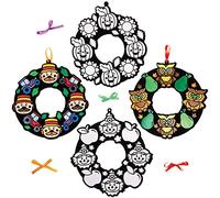 Baker Ross Guirlandes Duveteuses à Colorier motif Festival de la Moisson - Lot de 10, Activites Manuelles pour Enfants (FX242)