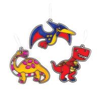 Baker Ross Kit de décoration Attrape-soleils Dinosaures Que Les Enfants pourront décorer - Loisirs créatifs pour Enfant (Lot de 8)