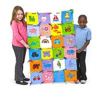 Baker Ross Kit de matelassage en patchwork pour les enfants à peindre, décorer et afficher pour les projets d'art et d'artisanat en classe et les affichages muraux (par paquet de 32 carrés)