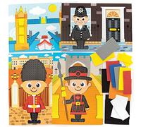 Baker Ross Kit de mosaïque de Londres - Lot de 4 pièces - Loisirs créatifs pour enfants (PJ170)