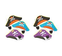 Baker Ross Kits de chapeaux pirates et cache-œils à fabriquer (lot de 3) - Loisirs créatifs pour enfants ET142
