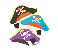 Baker Ross Kits de chapeaux pirates et cache-œils à fabriquer (lot de 3) - Loisirs créatifs pour enfants ET142